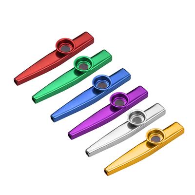 Muslady 6 шт. музыкальный инструмент Kazoo из алюминиевого сплава для детей и взрослых, начинающих