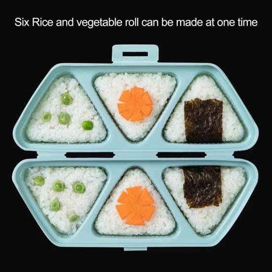 Форма для рисовых шариков, легкая форма для снятия формы, треугольная форма для суши, многоразовая пищевая треугольная форма для онигириса для дома
