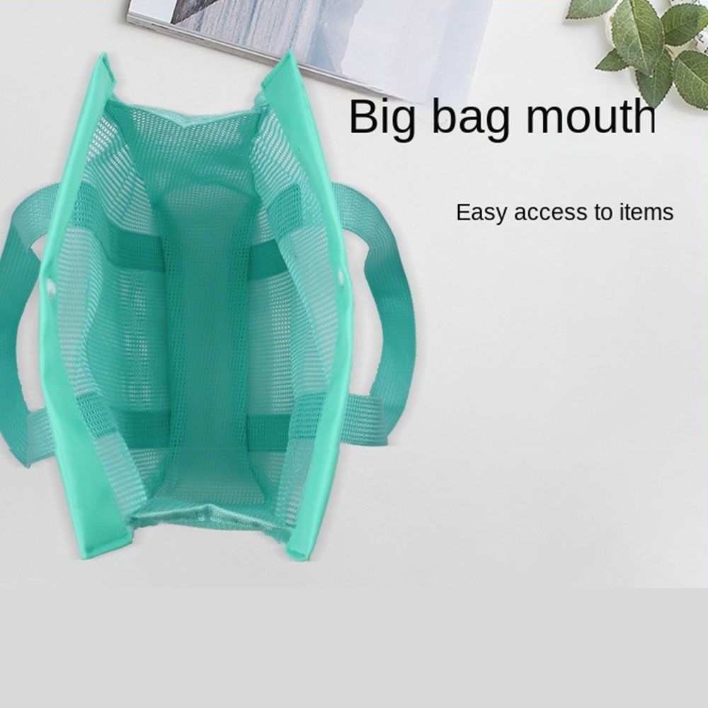 Breathable Toiletry Storage Bag Visible Swimming Washbag Bath Bag Mesh Handbag Outdoor
