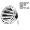 Air Vent Cover Exhaust Pipe Vent Cover Grille Cover Stainless Steel Vent Flat Ducting Air Vent Wall Inlet with Built-in Fly Screen Mesh Ventilation