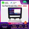 For Fiat Strada Cdea 2012 - 2016 Car Radio Multimedia Player Android 14 Intelligent System BT 4G DSP Stereo WiFi Auto Tools
