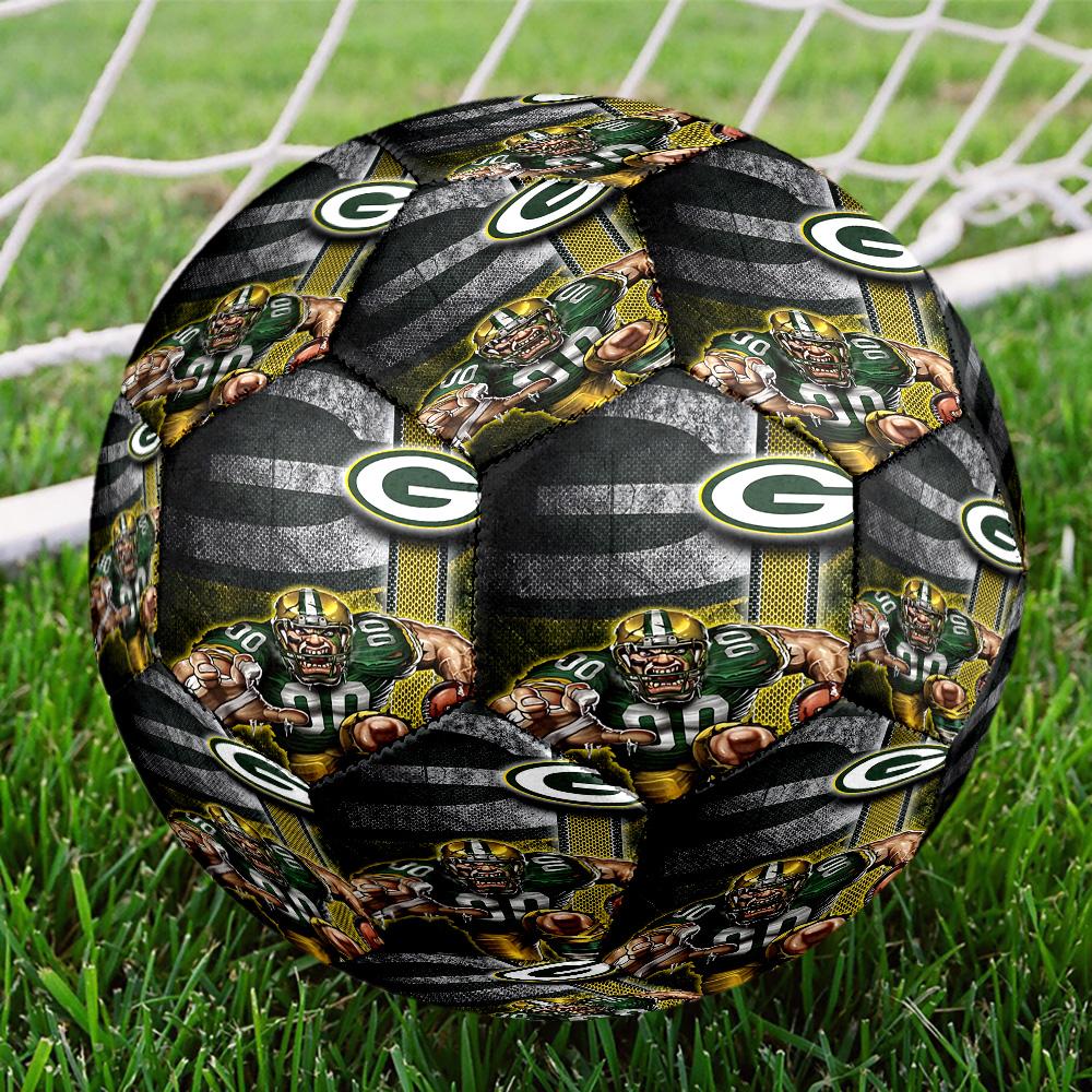 Green Bay Packers Fan Gear Size 5 Soccer Balls, High-Quality, Anti-Slip, Protective Football, a Unique Gift Suitable for Birthdays, Christmas