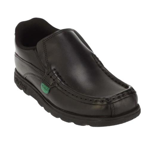 Kickers Boys Fragma Leather Slip-on School Shoes