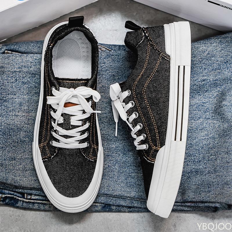 Летние новые легкие дышащие парусиновые туфли для мужчин, повседневные кеды на мягкой подошве с низким вырезом и плоской подошвой, трендовая мужская обувь