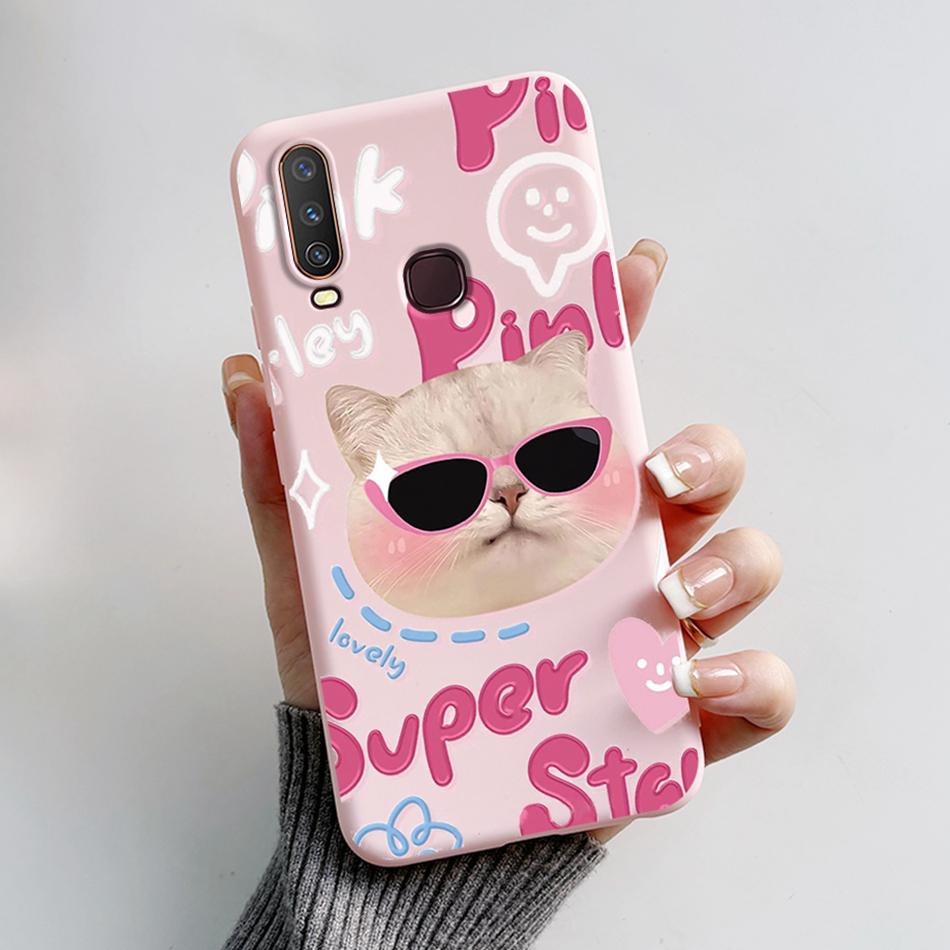 For Vivo Y12 Case 1904 1940 Cartoon Bear Frog Cover For Vivo Y15 Y17 1902 1901 Soft Silicone Phone Case For Vivo Y17 Y12 Bumper