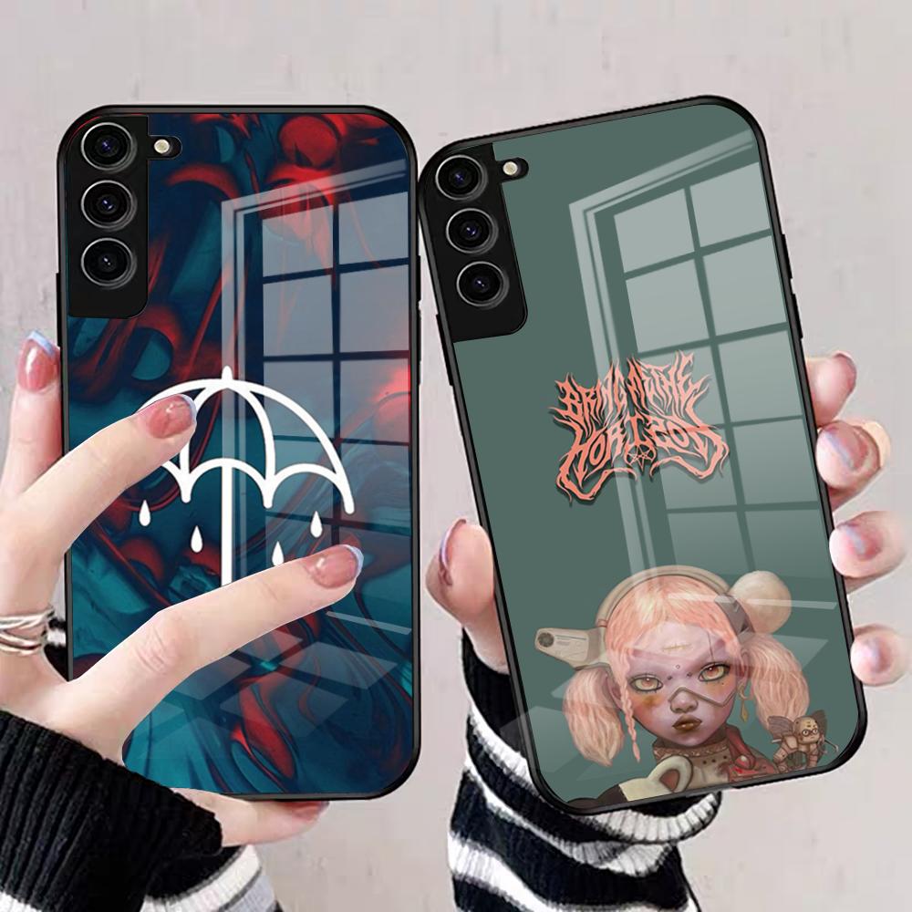 BAND Bring Me The Horizon Phone Case For Samsung S25 Edge Ultra S23 S22 S21 S20 Ultra Plus S24 Fe A54 A53 A25 Glass Cover