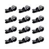 Yard Flag Clips 12 Pieces Flag Pole Clips Adjustable Anti-Wind Clamps For Indoor Outdoor Garden Backyard Project