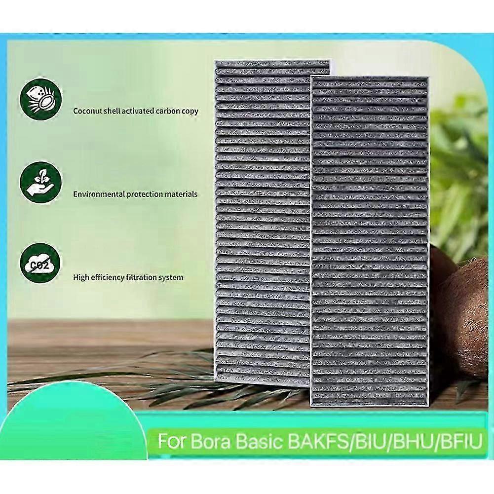 2PCS Activated Carbon Filter for Bora Basic BAKFS/BIU/BHU/BFIU Cooker Hood Range Hood Grease Filter