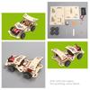 DIY Wooden Electric Racing Car Four-wheel Drive Racing Car Assembly Scientific Experimental Kit KIDS STEM Educational Toys