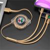 3-в-1 Быстрое зарядное устройство USB-кабель для передачи данных Автоаксессуары Для Alfa Romeo Giulia Stelvio Giulietta 156 159 147 Mito Tonale Brera Disco V