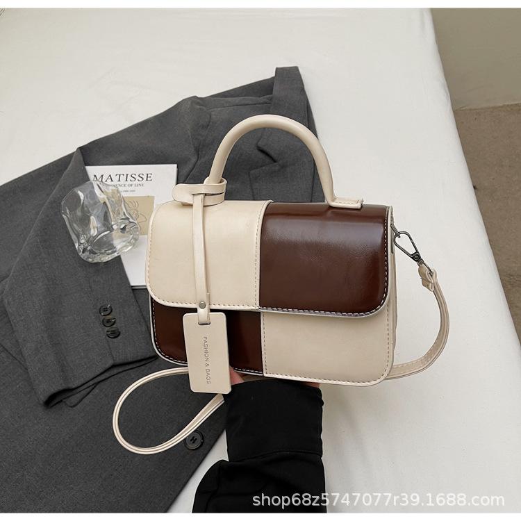 French Fashion Foreign Style Portable Small Bag Women's New Niche Texture Small Square Bag 2025 Simple Casual Messenger Bag