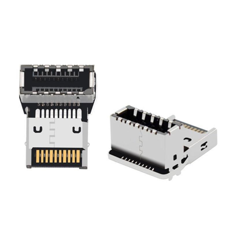 Конвертер USB3.1 Type E на Type C под углом 90 градусов оптимизирует прокладку внутренних кабелей PH76EE A / PH76EE B