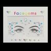 Disposable 3D Face Tattoo Crystal Sticker Fashion Temporary Tattoo Sticker  Girls