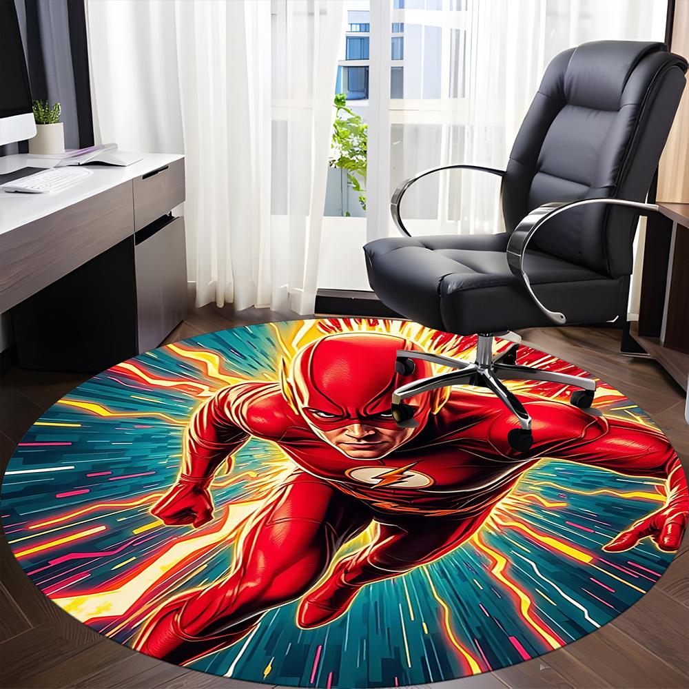 1 шт. Ковер Flash Speedster для офиса, круглый, под офисные стулья, для спальни, гостиной, домашнего декора, декора комнаты, доступен в различных размерах