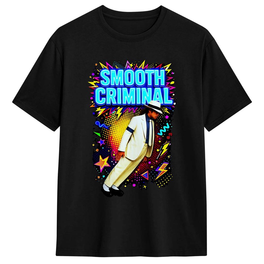 Унисекс Футболка M Майкл Джексон MJ Smooth Criminal Поза с наклоном Футболки Харадзюку Пляжная Футболка Винтажные Хлопковые Топы Подарок
