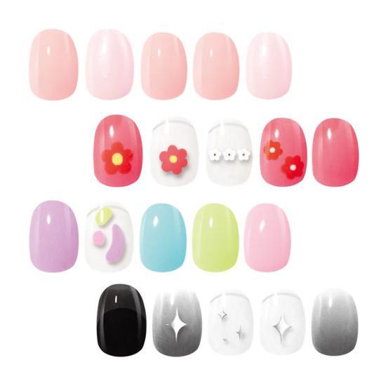 Wake Make Gel Nail Stickers (Easy Fit+) 10 Types