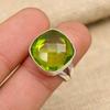 Удивительный драгоценный камень перидот из стерлингового серебра 925 пробы, ювелирные изделия ручной работы, прекрасное кольцо для нее