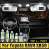 For Toyota RAV4 XA50 2019 2020 2021 2022 2023 RAV 4 Hybrid 6PCS 12V Car LED Dome Reading Lights Vanity Mirror Lamps Trunk Bulbs