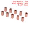 10Pcs Oil Bearing Copper Sleeve Copper Base Small Bearing Metallurgical Parts