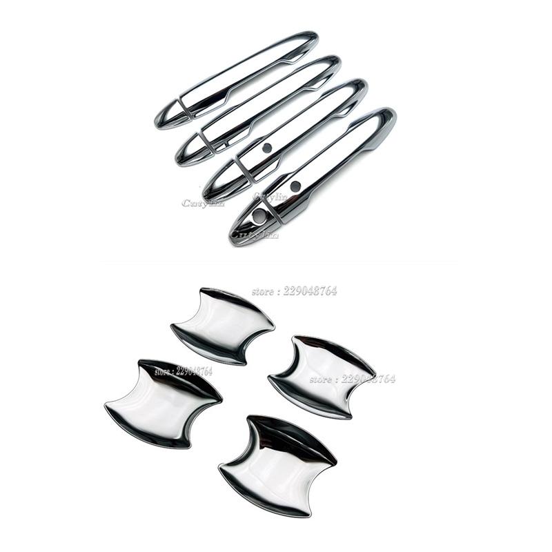 For Honda Freed 2024 2025 ABS Carbon Fiber Car Door Handle Bowl Decoration Cover Sticker Car Styling Exterior Mouldings