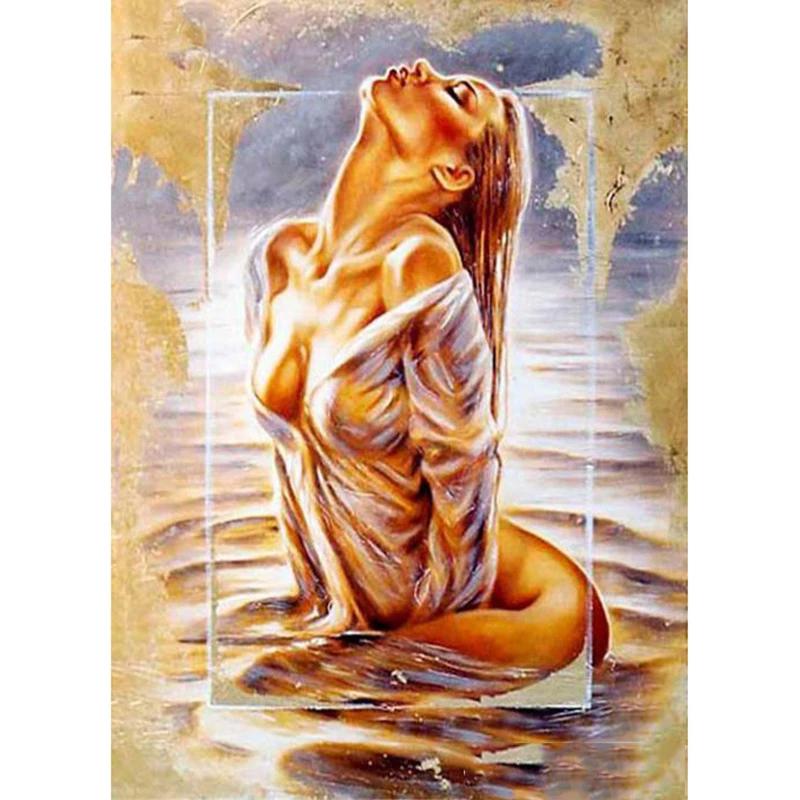 5D Алмазная картина Сексуальная красивая женщина Вышивка крестом Мозаика Украшение дома Подарок