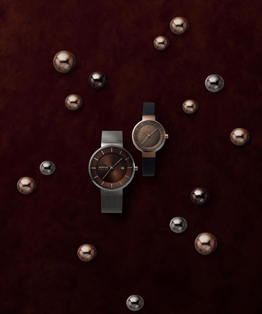 Солнечные часы коричневые [Bering] 14627-265-J женские