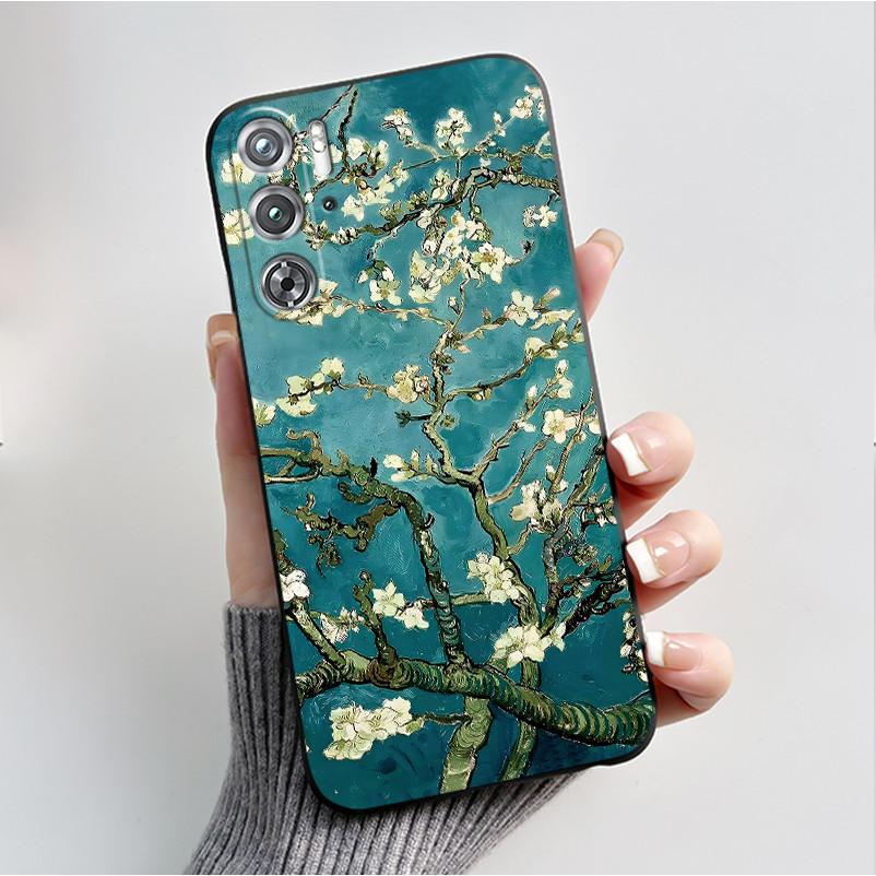 Чехол для ZTE nubia Red Magic 9 Magic9 9S Pro Plus 5G, модный, с бабочками и цветами, тонкий, черный, мягкий ТПУ, матовая задняя панель, защитная крышка
