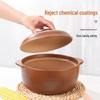 Shiny Home Clay Casserole Stew Pot 4L