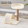 Cat Tree with Scratching Post And Bed Perch Cat Climbing Tower with Hanging Furry Ball Sisal Cat Scratcher Post for Indoor Cats