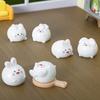 Cartoon Cute Ball Animal Micro-landscape Desktop Decoration Ornaments, Chubby Little Rabbit Tangyuan DIY Accessories