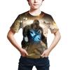Summer Round Neck Godzilla Vs Kong 3D Printed Top Fashionable Casual Short Sleeved Children's Boy T-shirts