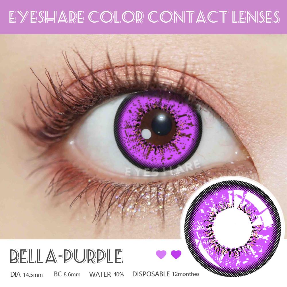 Eyeshare Cosplay Contact Lenses Big Eye Anime Colored Contactlen Blue Lens Red Contact Fashion Soft Color Cosmetic Lenses for Halloween