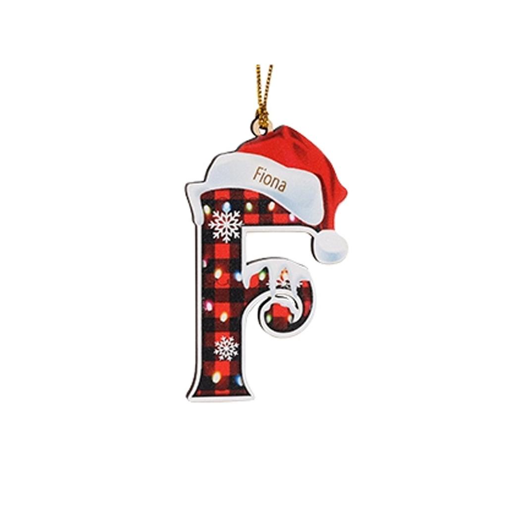 2D Christmas Decoration Pendant Christmas Tree Tag Theme Party Crafts Ornament