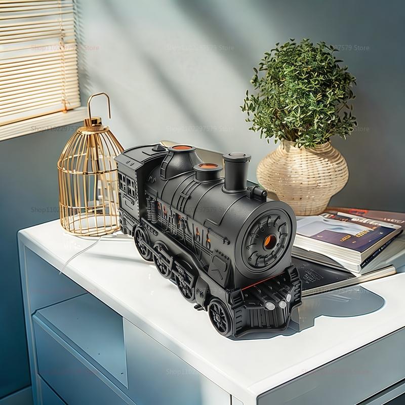 Модель поезда Увлажнитель воздуха с пультом дистанционного управления Распыление дымового кольца Очищает воздух Домашний офис Декор Подарок Аромадиффузор Атомайзер
