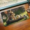 1Pcs Anti Fatigue Kitchen Rugs,Rabbit Chicks Easter Print Waterproof Non-Slip Thick Cushioned Kitchen Mat Heavy Duty Comfort Standing Mat for Kitchen