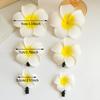 1PC/2PCS/3PCS Hawaiian Plumeria Flower Hair Clips Women Artificial Hairpins Wedding Boho Beach Hair Accessories Gift