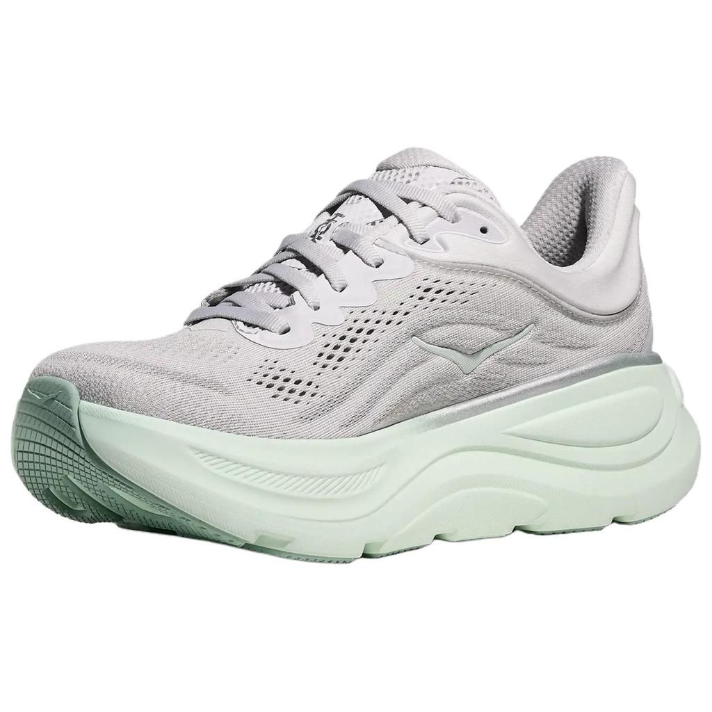 Women's Sneakers HOKA ONE ONE Bondi 9 Running Shoes Women's Low-top Gray Green
