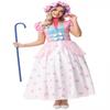 Toy Story Bo Peep Cosplay Costume Pink Polka Dot Dress Halloween Party Adult Role Play Outfit with Hat Crinoline Set