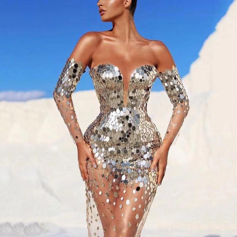 Элегантное вечернее платье на одно плечо 2025 для весенних банкетов