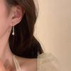 Zircon Tassel Stud Earrings: Niche Design, Fashionable Women's Style 2023