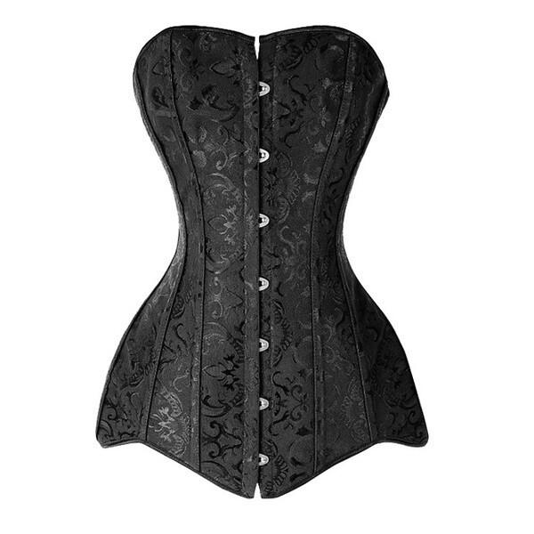 Women Plus Size Long Corsets and Bustiers Gothique Gaine Amincissante Ventre Korset Burlesque Corselet Corsage Korsett