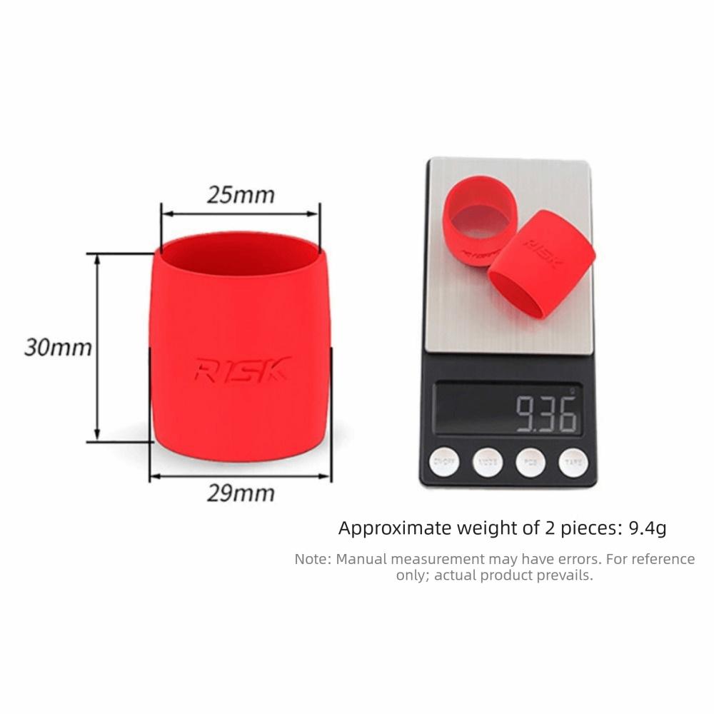 2PCS Silicone Material Bicycle Handlebar Strap Fixing Ring Silicone Fixing Band Cycling