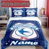 3pcs Duvet Cover Set (1*Duvet Cover + 2*Pillowcase, Without Core), Custom Name Cardiff City FC Pattern Bedding Set, Home Bedroom Decor Gift