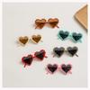 Children'S Love Sunglasses Baby Concave Versatile Sunglasses Cute Girl Special-Shaped Peach Heart Glasses