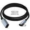 Короткий угловой удлинительный кабель USB C, удлинитель USB 3.1 Type-C 480 Мбит/с, 20 В/5 А, 100 Вт, шнур-удлинитель «папа-мама»