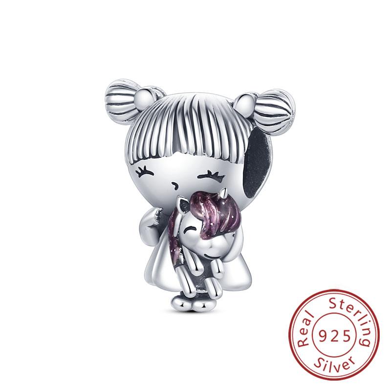 925 Silver Charms Beads for Bracelet Necklace Women Jewelry Gift Fit Boy Girl Mother Pendant