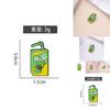 Creative New Style Metal Brooch Featuring Fun Cartoon Monster Juice Drink Design