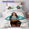 Aitana Custom Name Pattern Bedding,Quilt Set Quilt Cover Pillowcase Home Birthday Gift(1 * duvet cover + 2 * pillowcase, without core)