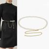 Belt Retro Pearl Waist Chain Women's Ins Style Simple Temperament Fashionable Pearl Chain Belt