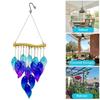 Colorful Wind Chime Iron Art Light Collection Pendant Crafts Sun Catcher  Windows
